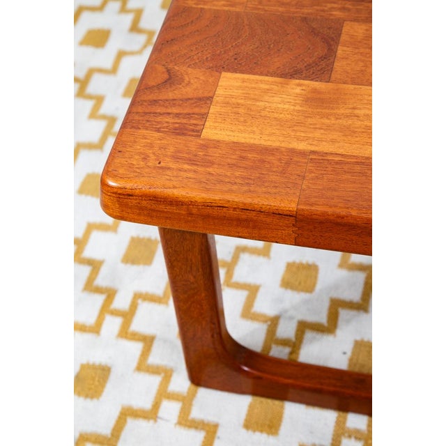 Wood 1960s Mid Century Danish Modern End Tables Side Nightstands Teak Square Niels Bach MCM For Sale - Image 7 of 12