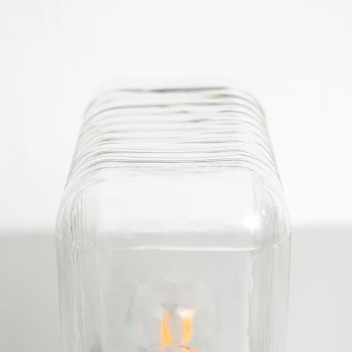 Glass & Aluminum Lari Mini Table Lamp by Angelo Mangiarotti, 2023 For Sale - Image 13 of 15