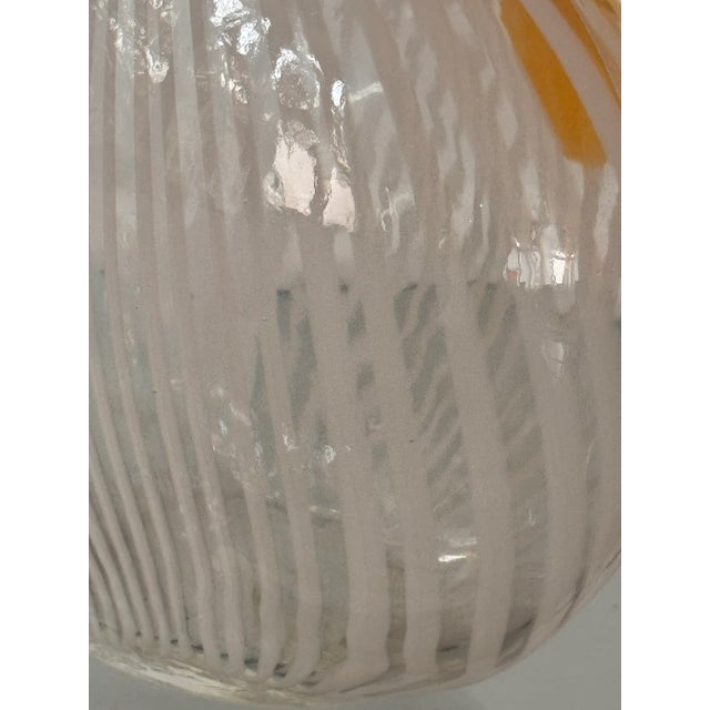 1950s–60s Murano Filigrana “Pillow” Vase, Attributed to Dino Martens For Sale - Image 6 of 11