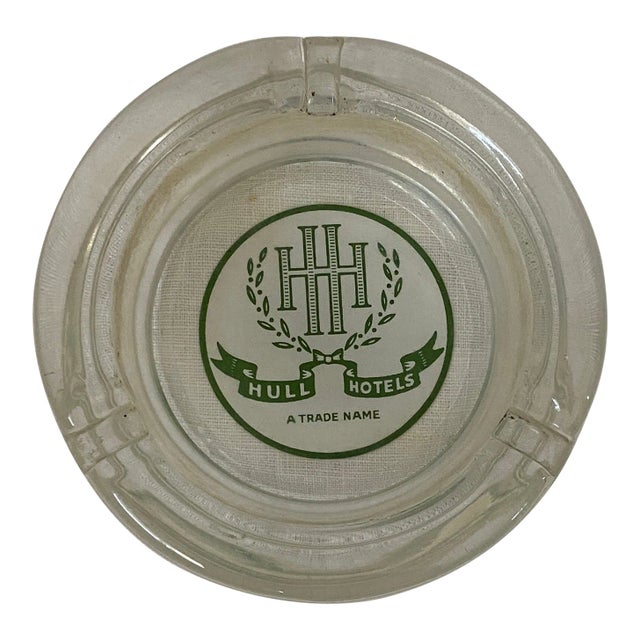 1990s Hull Hotels Glass Ashtray For Sale