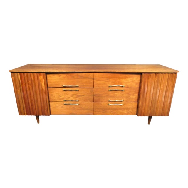 1960s Vintage Walnut Credenza For Sale