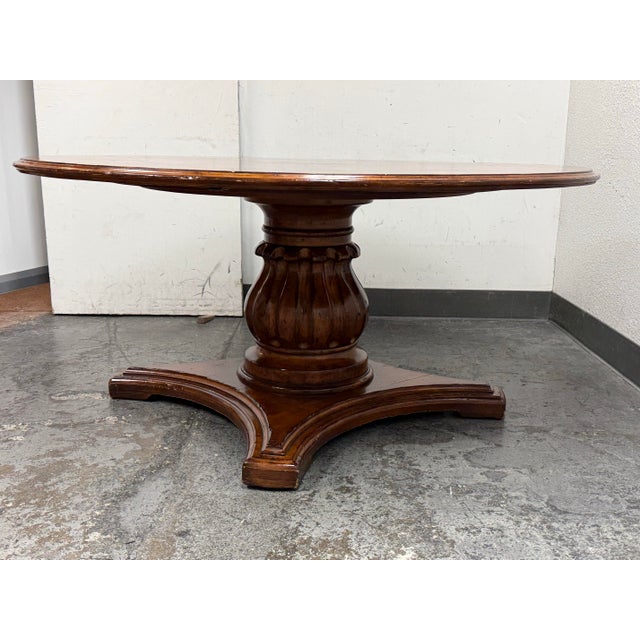 Woodland Furniture Woodland Furniture Starburst Pedestal Dining Table, 66 Inches For Sale - Image 4 of 12