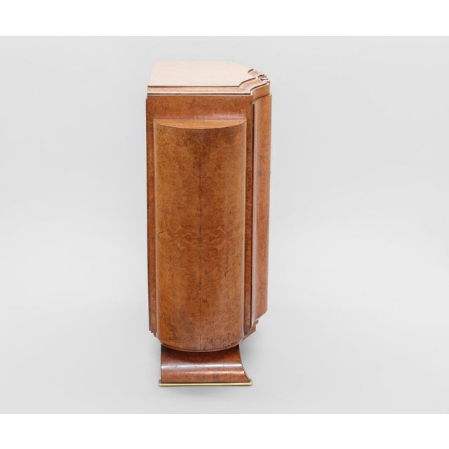 Brown Fine Art Deco Amboyna Burr Table Top Cabinet, 1930s For Sale - Image 8 of 17