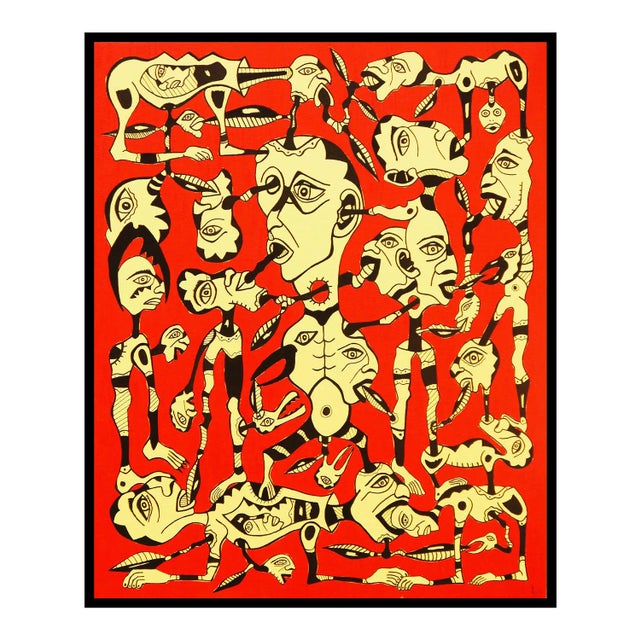 KEJ, Chaos 2, 2020, Oil on Canvas For Sale