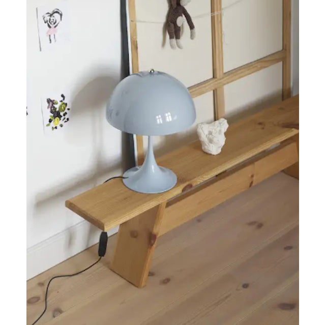 Mid-Century Modern Louis Poulsen Panthella 250 Mini Table Lamp - Brand New in Box - Pale Blue (Limited Edition) - Corded Version For Sale - Image 3 of 4