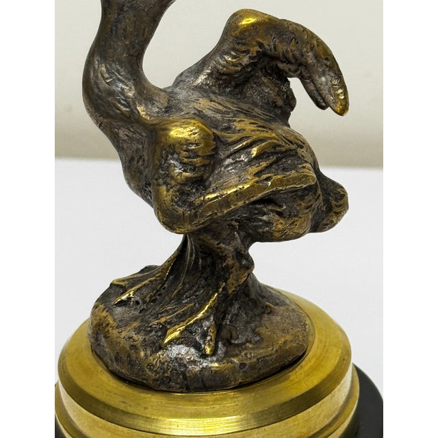 Goldenrod 1920s Majestic Spanish Art Deco Pelican Bird Mascot Sculpture For Sale - Image 8 of 12