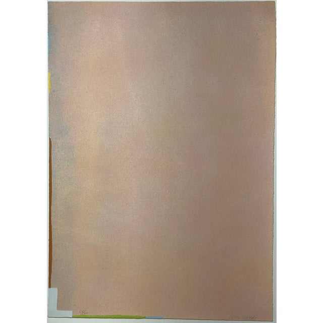 American painter, printmaker, and sculptor Jules Olitski Untitled - 1967 Silkscreen 56/60 30” x 21 ¾” Condition VG Signed...