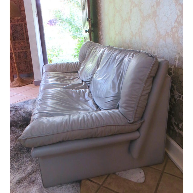 Vintage Italian Leather Sofa by Nicoletti Salotti Chairish