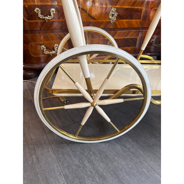 Metal Vintage Serving Trolley, 1960s For Sale - Image 7 of 8