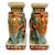 Vintage Chinoiserie Celadon & Ochre Ceramic Elephant Glazed Plant Stands / Bookends For Sale In San Diego - Image 6 of 10