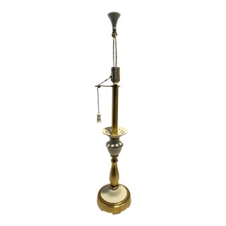 1980s Lenox Quoizel Matelasse Table Lamp For Sale