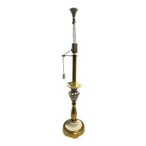 1980s Lenox Quoizel Matelasse Table Lamp