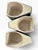 Vintage Mid-Century Modern Geometric Drip Glaze Stoneware Mugs, Set of 3 For Sale - Image 4 of 5