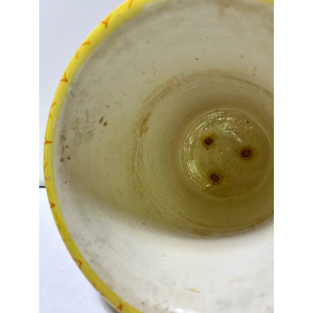 Ceramic 1970s Italian Majolica Terra Cotta Cachepot Planter With Fruit Garland For Sale - Image 7 of 12