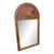 Vintage 90s Ethan Allen Wood Fan Accent Mirror Rectangular For Sale