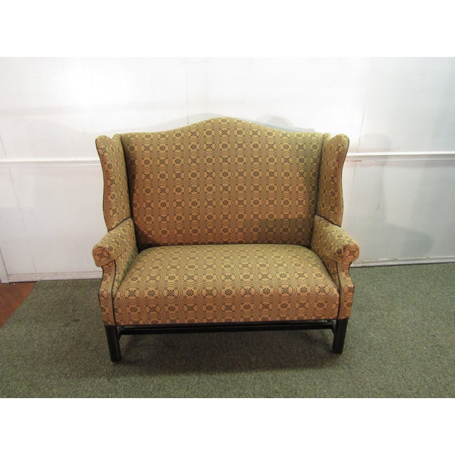 Johnston Benchworks Wingback Settee Chairish