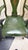 Green Mid-Century Chinoiserie Green Leather Arm Chairs - Queen Anne Style For Sale - Image 8 of 10
