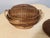 Copper Vintage Chinese Hand-Woven Wicker & Rattan Lidded Basket - Set of 2 For Sale - Image 8 of 11