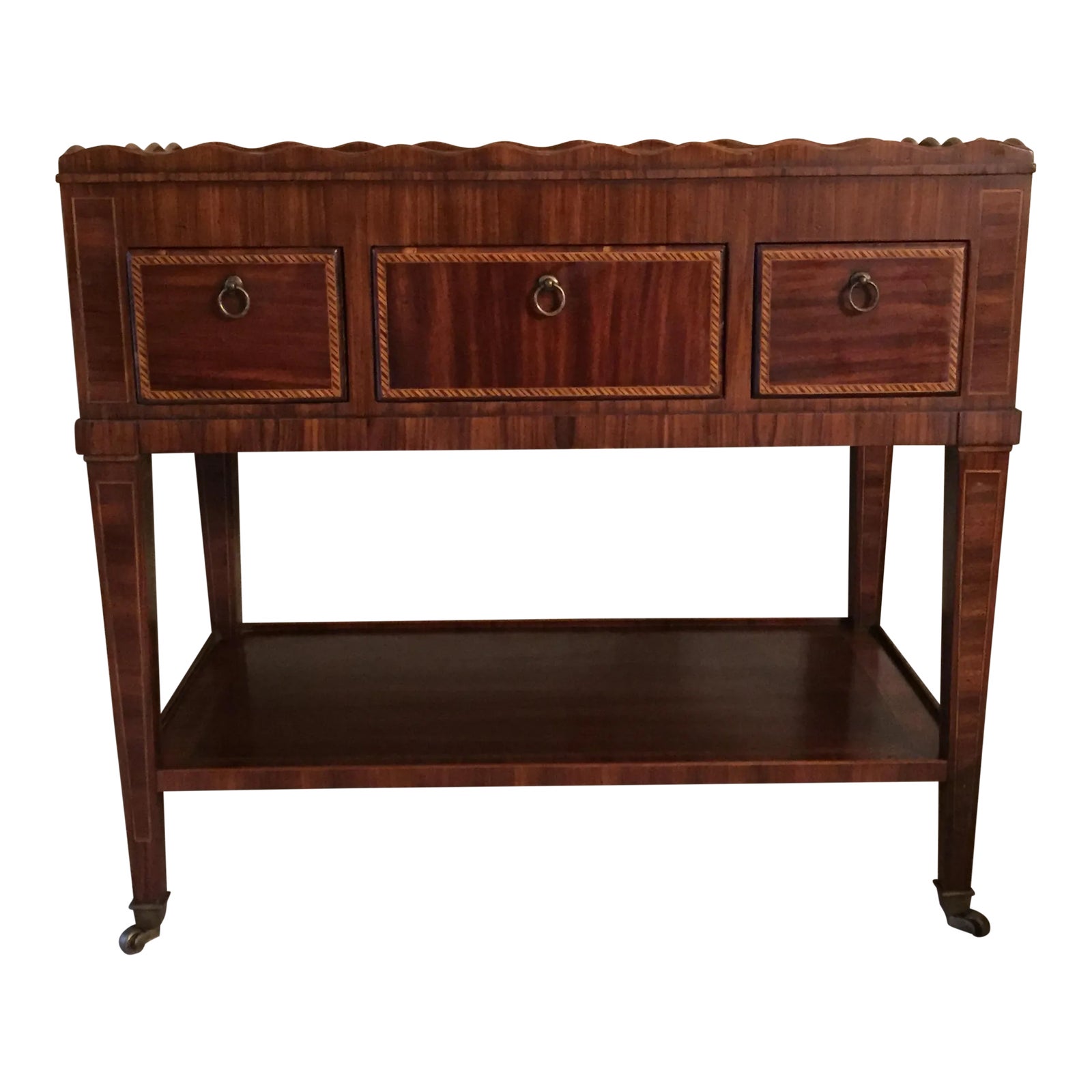 Wood Mobile Console or Bar Cart by Alfonso Marina | Chairish