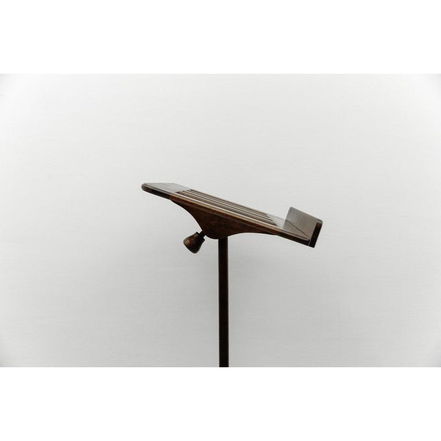 Wood Mid-Century Modern Art Deco Cherry Wood Music Stand, France, 1950s For Sale - Image 7 of 12