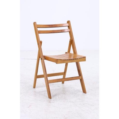 2000 - 2009 Folding Chairs in Birch from C.T.C., Set of 4 For Sale - Image 5 of 18