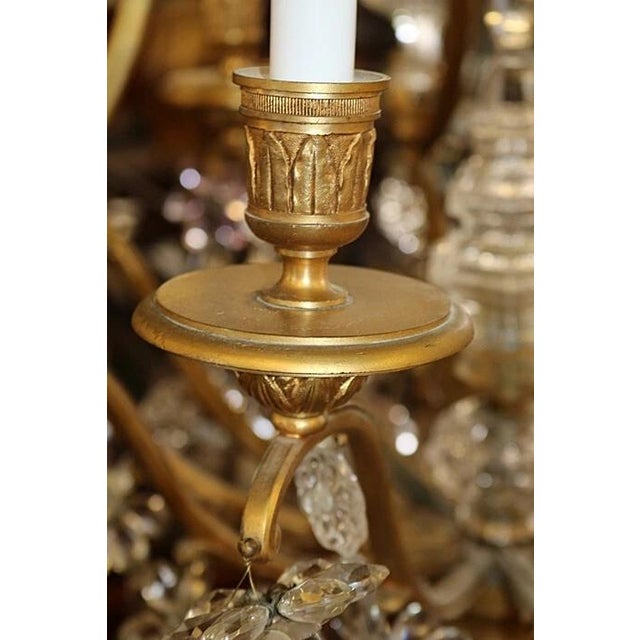 Late 19th Century 19thc XL Majestic French Louis XV Versailles Gilt Bronze Chandelier Attributed Maison Bagues For Sale - Image 5 of 15