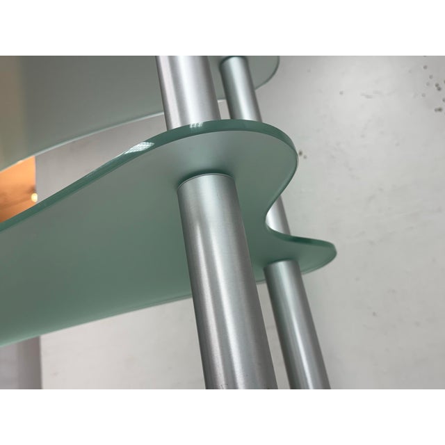 Glass Gallotti & Radice Late 20th Century Glass Shelving Cart For Sale - Image 7 of 12