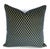 Navy Blue Diamond Cut Velvet Pillow Cover For Sale - Image 4 of 4
