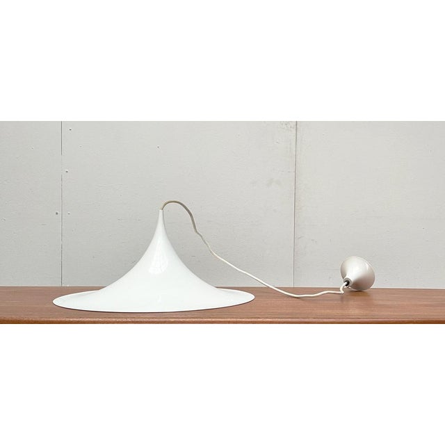 Mid-Century Space Age Semi Pendant Lamp by Bondrup & Thorup for Egoluce, Italy, 1970s For Sale - Image 6 of 18