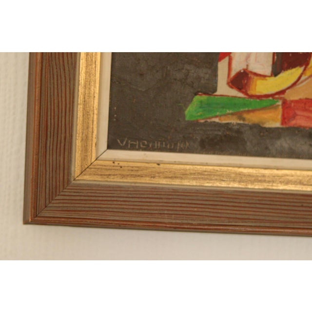 Wilhelm Henning, Layers, 1950s, Oil on Canvas, Framed For Sale - Image 12 of 15