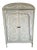 Vintage French Country Hand-Painted Armoire For Sale