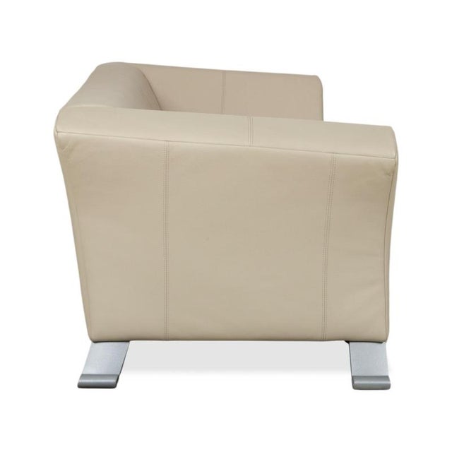 322 Leather Two-Seater Beige Cream Sofa from Rolf Benz For Sale - Image 12 of 15