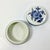 1940s Vintage Hollywood Regency Boho Chic Delft Hand Painted Covered Trinket Box For Sale - Image 11 of 13