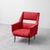 Metal Vintage Lounge Chairs in Red Fabric by Gigi Radice, 1960s, Set of 2 For Sale - Image 7 of 11