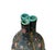 Oriental Purple Blue Gourd Shape Floral Graphic Porcelain Art Vase For Sale - Image 4 of 18