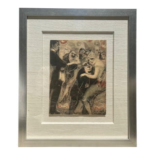 1925 French Pochoir Lithograph "L'Age Huereux" by Jean Auscher For Sale