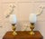 Antique Edwardian Brass Oil Lamps with Opaline Glass Shades, 1900, Set of 2 For Sale - Image 10 of 10