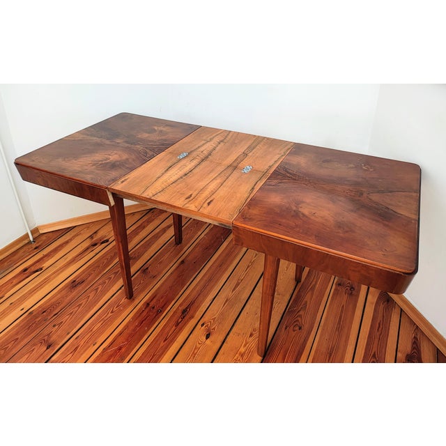 Wood Mid-Century Modern Czech Dining Table by Jindřich Halabala for Up Races, 1950s For Sale - Image 7 of 18