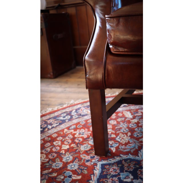 Halo Lincoln Club Armchair in Cigar Leather from Timothy Oulton, 2010s For Sale - Image 9 of 18