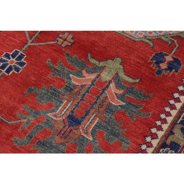 Textile Tribal Kazak Red/Beige Wool Rug - 10'2''x13'11' For Sale - Image 7 of 10