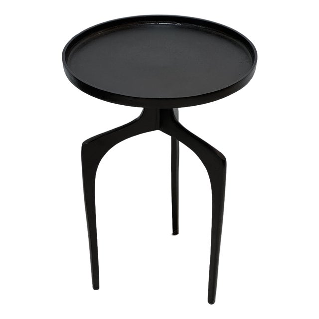 Etta Avenue Leslie End Table, Matte Black For Sale