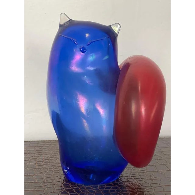 1970s Glass Cat by Moretti For Sale - Image 5 of 9