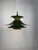 Radius Pendant Lamp in Dark Green by Erik Balslev for Fog & Mørup, Denmark, 1970s, in Very Good conditions. Designed 1970...