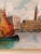 1930s Original Vintage Oil on Canvas Venetian Scene For Sale - Image 5 of 6