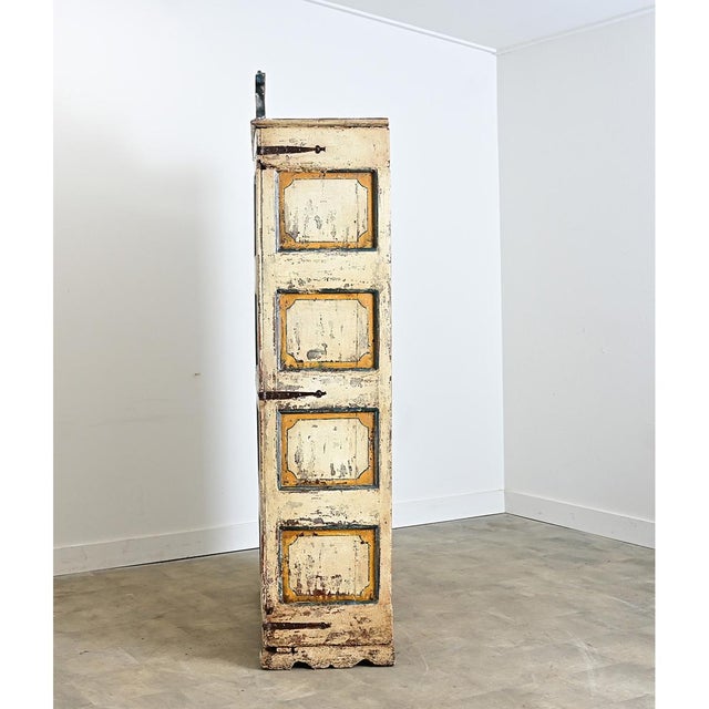 Wood Spanish 18th Century Polychrome Painted Cabinet For Sale - Image 7 of 11