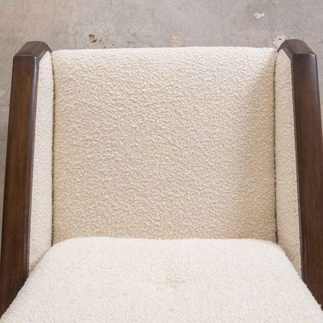 Mid 20th Century French Art Deco Wood and Upholstered Chair For Sale - Image 12 of 13