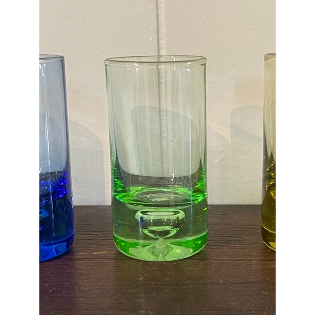 Blue 1970s MCM Liqueur/Cordial Decanter & 5 Glasses For Sale - Image 8 of 10