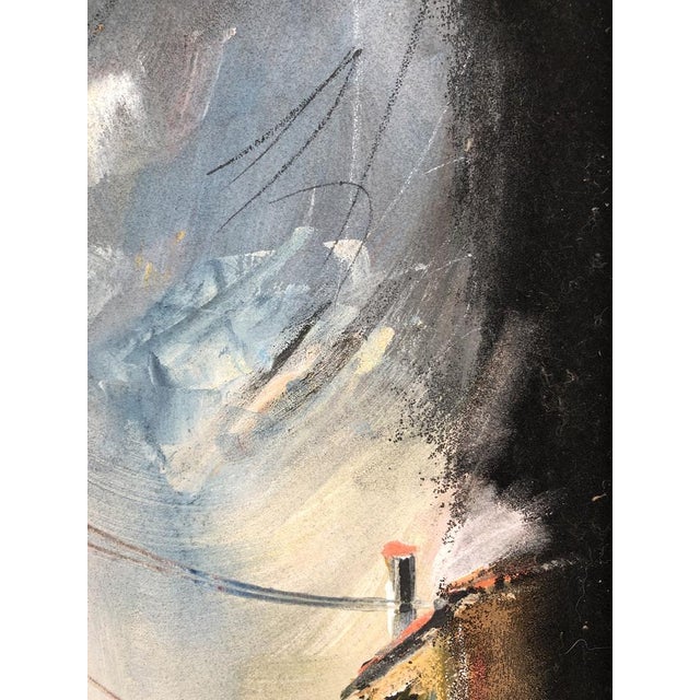 Hermann Urban, Vue urbaine animée, Oil on Wood, Framed For Sale - Image 6 of 10