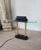 Vintage Robert Sonneman Desk Lamp Dimmable Postmodern Table Lamp Glass Shelf Brass Columns 1980s Memphis Style Lighting For Sale - Image 10 of 14