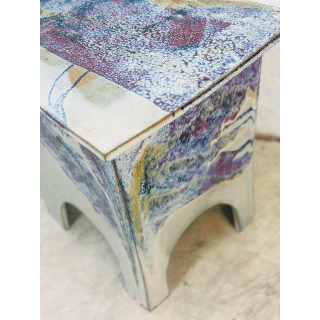 Ceramic Eric O’Leary Ceramic Side Table For Sale - Image 7 of 7